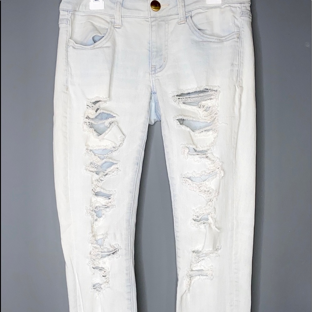 Light wash ripped jeans